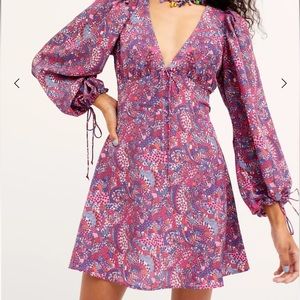 For Love & Lemons Tonya Long Sleeve Mini Dress